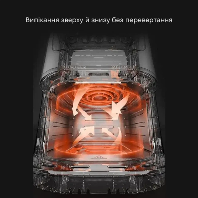 Аэрофритюрница Domotec MS-3223 12 литров мощностью 3500W, два тена - изображение 2