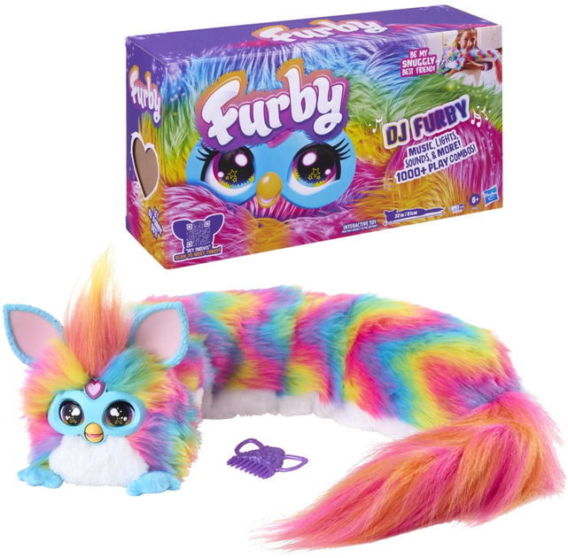 Інтерактивна іграшка FURBY DJ Furby Веселка G0668 (5010996329554) - зображення 4