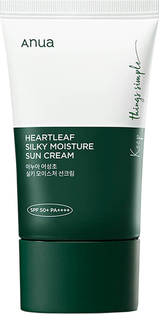 Krem przeciwsłoneczny Anua Heartleaf Silky nawilżający Spf 50+ PA++++ 50 ml (8809640737275) - obraz 1
