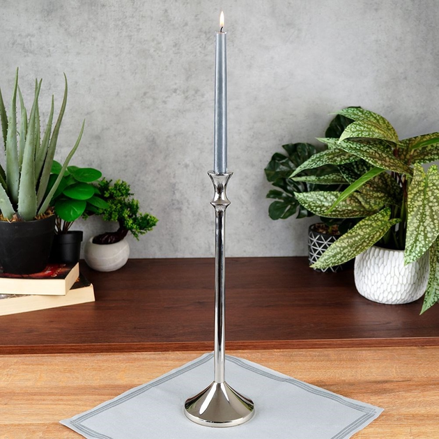 Підсвічник Home and Styling Collection алюмінієвий срібний 40 см (8719987988189) - зображення 2