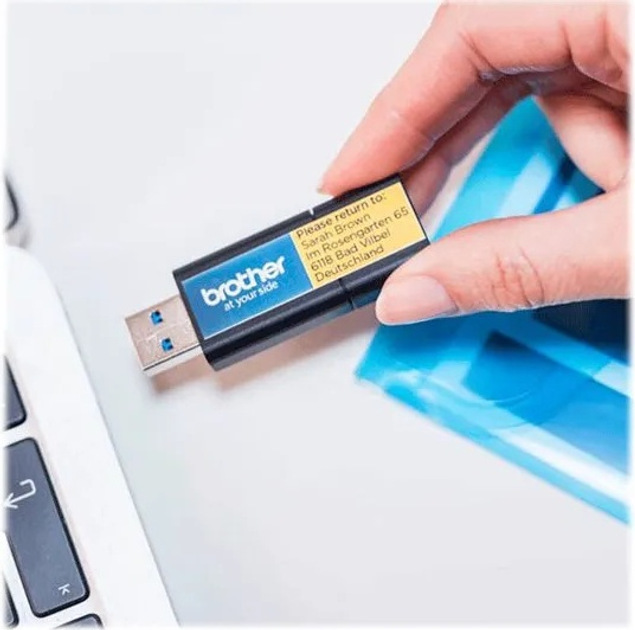 Етикетна стрічка Brother CZ-1003 19 мм x 5 m (CZ-1003) - зображення 8