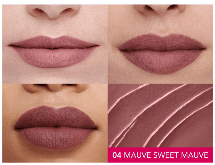 Bourjois Rouge Velvet Ink Liquid Lipstick Рідка Матова помада No 04 "Mauve Sweet Mauve" - Фото 3 Bourjois Rouge Velvet Ink Liquid Lipstick Рідка Матова помада No 04 "Mauve Sweet Mauve" - зображення 3
