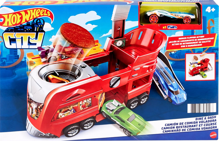 Ігровий набір Mattel Hot Wheels Шалений Ресторан (FJN39) (887961539097) - зображення 1