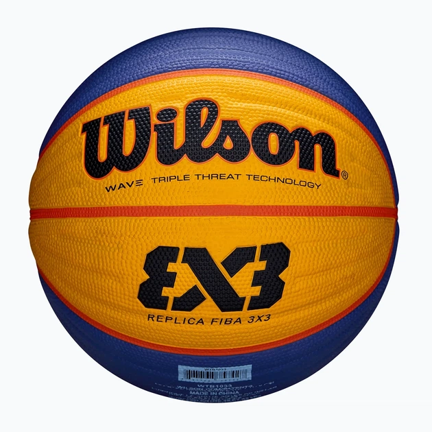 Мяч баскетбольный для стритбола Wilson FIBA 3X3 WTB1033XB размер 6 резиновый для уличного баскетбола - Фото 2 Мяч баскетбольный для стритбола Wilson FIBA 3X3 WTB1033XB размер 6 резиновый для уличного баскетбола - изображение 2