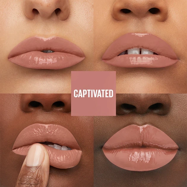Maybelline SuperStay Vinyl Ink Стійка рідка помада для губ із глянсовим фінішем No 95 "Captivated" - Фото 3 Maybelline SuperStay Vinyl Ink Стійка рідка помада для губ із глянсовим фінішем No 95 "Captivated" - зображення 3