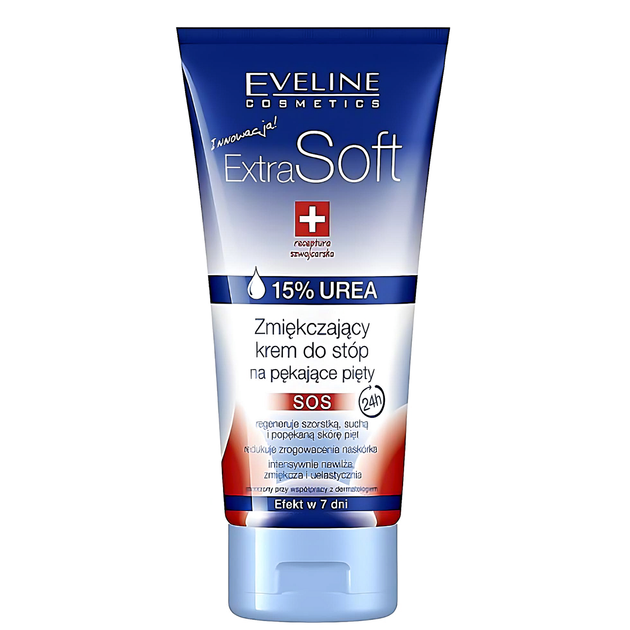 Смягчающий крем для потрескавшихся пяток SOS Eveline Cosmetics Extra Soft Cream - Фото 1 Смягчающий крем для потрескавшихся пяток SOS Eveline Cosmetics Extra Soft Cream - изображение 1