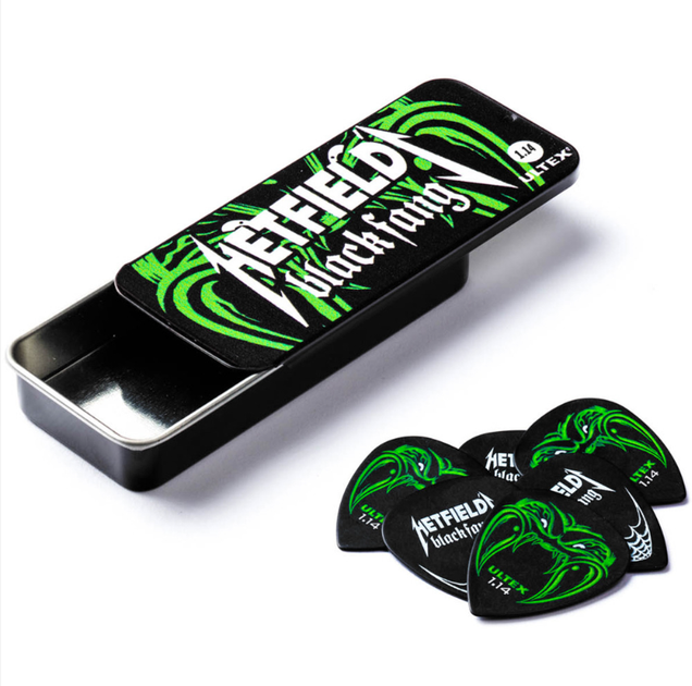 Медиаторы Dunlop PH112T1.14 James Hetfield Signature Black Fang Ultex Player's Pack 1.14 mm (6 шт.) (6 шт.) - Фото 1 Медиаторы Dunlop PH112T1.14 James Hetfield Signature Black Fang Ultex Player's Pack 1.14 mm (6 шт.) (6 шт.) - изображение 1