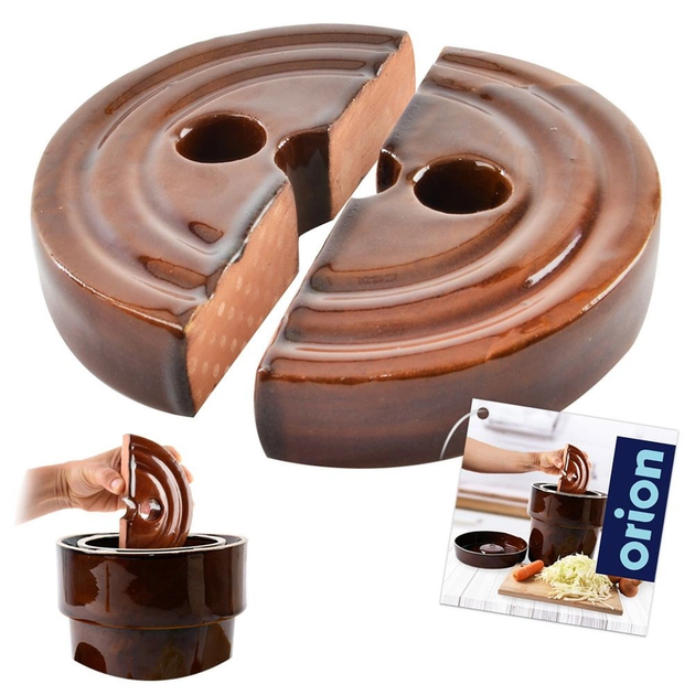 Kamień dociskowy do kiszenia Orion ceramiczny 15 cm (8592381129699) - obraz 5