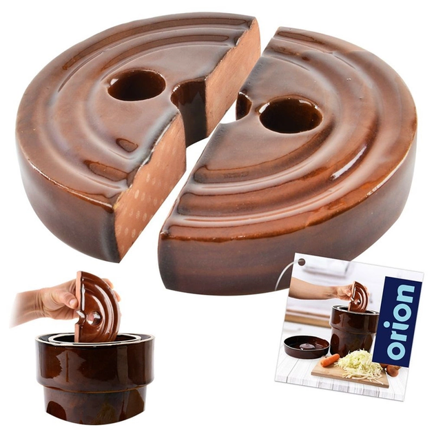 Kamień dociskowy do kiszenia Orion ceramiczny 17 cm (8592381129705) - obraz 3