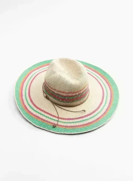 Солом'яний капелюх у смужку Zara 0653/212 57см Бежевий (0065321206957) - Фото 1 Солом'яний капелюх у смужку Zara 0653/212 57см Бежевий (0065321206957) - изображение 1