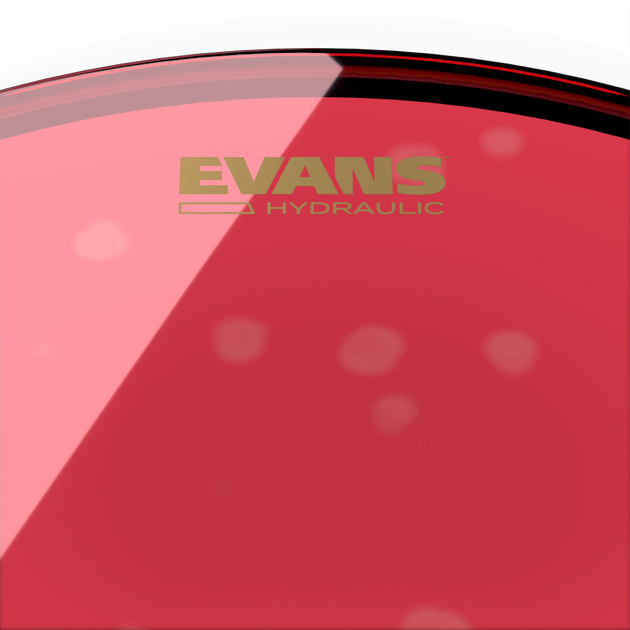 Пластик для бас-барабана Evans BD22HR 22" Hydraulic Red Bass - Фото 3 Пластик для бас-барабана Evans BD22HR 22" Hydraulic Red Bass - зображення 3