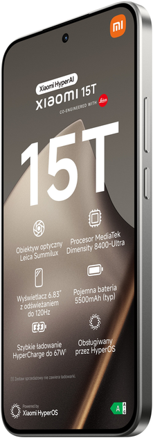 Smartfon Xiaomi 15T 12/512GB Titan Gray (MZB0KYHEU) - obraz 4