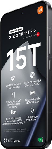 Smartfon Xiaomi 15T Pro 12GB/1TB Black (MZB0KU6EU) - obraz 4