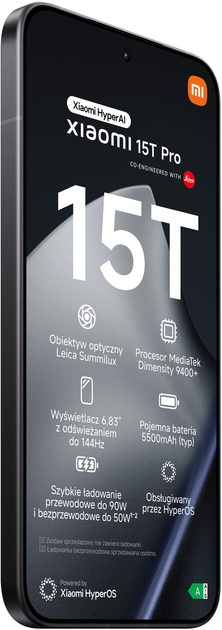 Smartfon Xiaomi 15T Pro 12GB/1TB Black (MZB0KU6EU) - obraz 5
