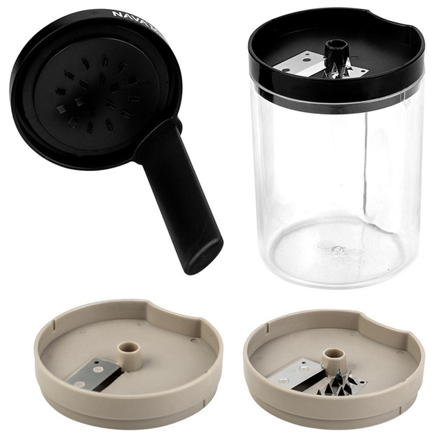 Szatkownica Nava Misty do warzyw i owoców z pojemnikiem spiralna 3 w 1 20 cm (5205746907025) - obraz 8