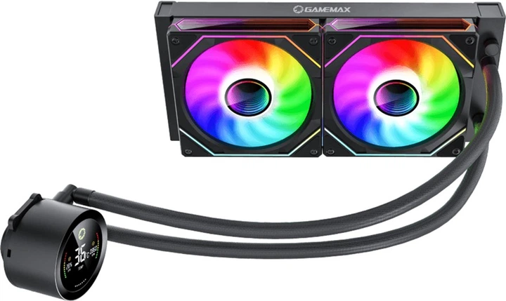 Система жидкостного охлаждения GameMax IceBurg 240 Digital BK ARGB - изображение 2
