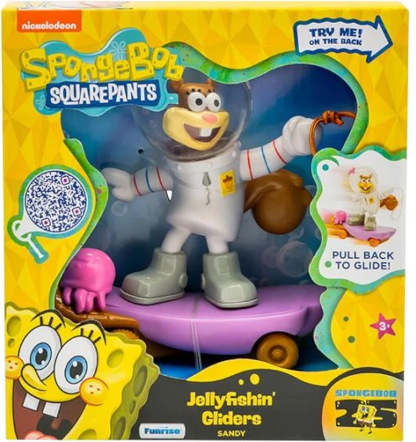 Фігурка SpongeBob Скейтбордистка-медузоловка Сенді 71159 (021664711590) - зображення 6