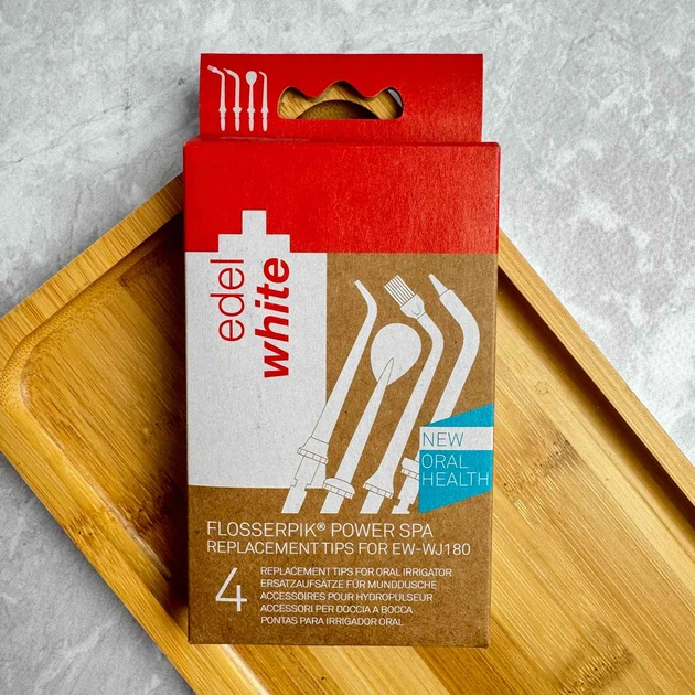 Сменные насадки Edel+White для ирригатора e+w Flosserpick Power Spa WJR2 4 шт - изображение 2