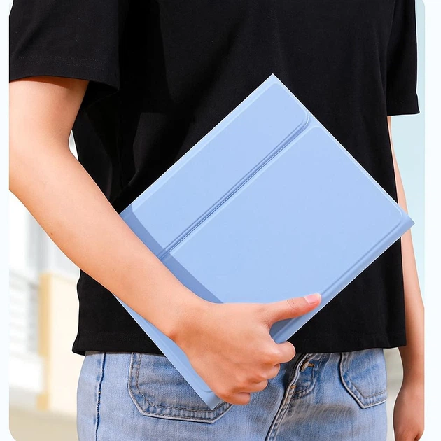 Чохол із клавіатурою та мишкою FegishCase для Apple iPad Pro 11 (2020) Ukrainian keyboard, Blue - зображення 6