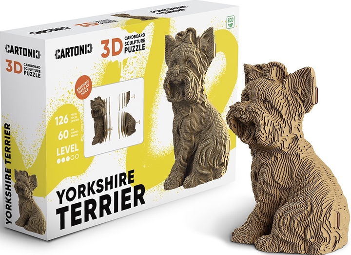 3D пазл картонний Cartonic Йоркширський тер'єр CARTYORK (4820191134706) - зображення 7