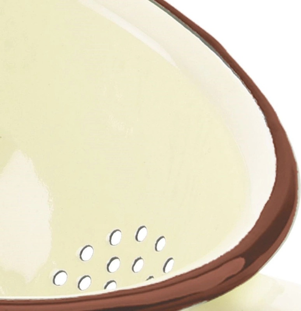 Друшляк Orion Tonca емальований бежевий 20 см (8592381140892) - зображення 2