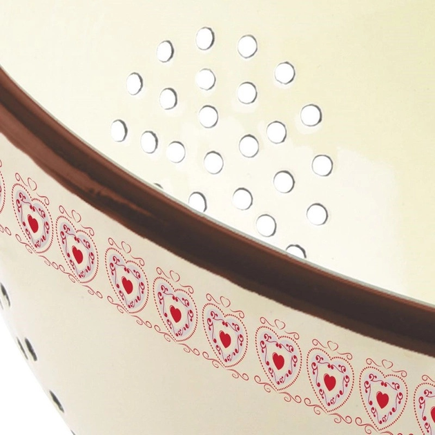 Друшляк Orion Tonca емальований бежевий 20 см (8592381140892) - зображення 3