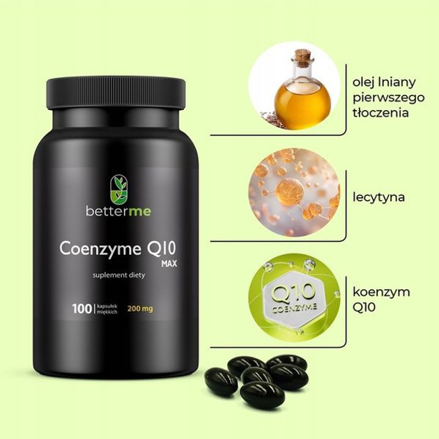 Suplement diety Better Me Coenzyme Q10 Max 100 kapsułek (5904422547660) - obraz 2