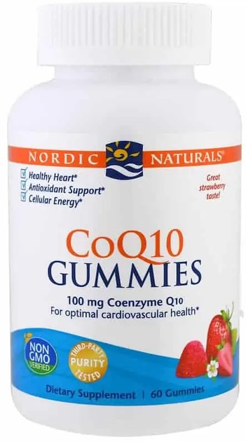 Suplement diety Nordic Naturals Co Q10 Gummies Koenzym Q10 Truskawkowy 60 żelek (768990301858) - obraz 1