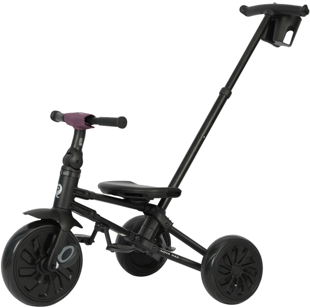 Триколісний велосипед Qplay Nova Max 3в1 з капюшоном Фіолетовий (5061047482193) - зображення 5