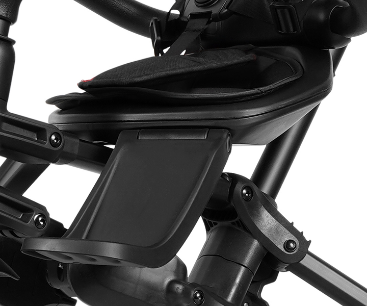 Триколісний велосипед Qplay Nova Niello 6в1 з капюшоном Чорний (5061047480489) - зображення 5