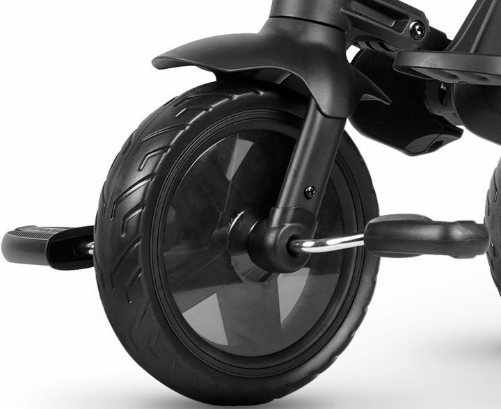 Триколісний велосипед Qplay Nova Niello 6в1 з капюшоном Чорний (5061047480489) - зображення 7