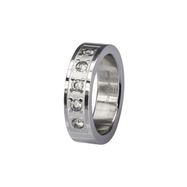 Женское кольцо с фианитами по кругу glitter cubic zirconia - Фото 1 Женское кольцо с фианитами по кругу glitter cubic zirconia - изображение 1