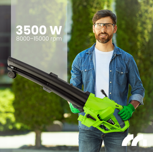 Садовый пылесос электрический Maltec 3500Вт 270км/ч - Фото 10 Садовый пылесос электрический Maltec 3500Вт 270км/ч - изображение 10