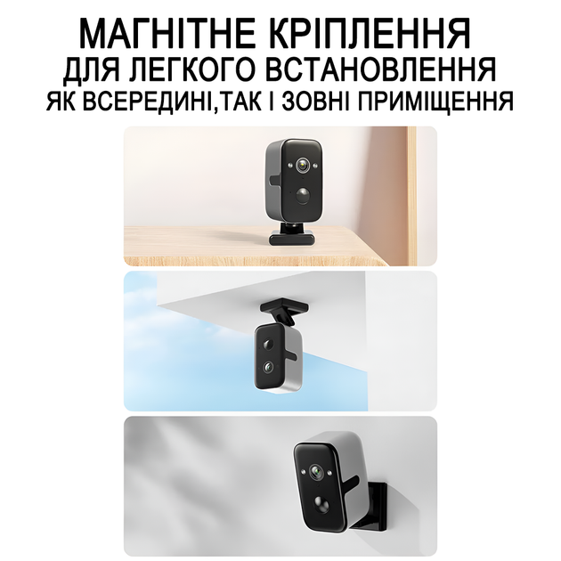 Автономная уличная Wi-Fi камера видеонаблюдения Camsoy F7 с датчиком движения и ночным видением, аккумуляторная, поворотная PTZ, 2K (1280) - изображение 7