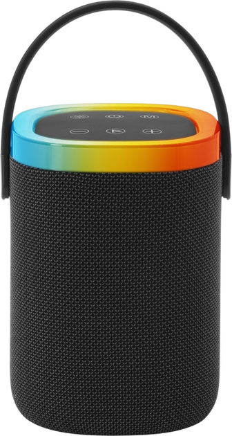 Портативна колонка Gembird BT LED 5W RGB Black (SPK-BT-LED-06) - зображення 2