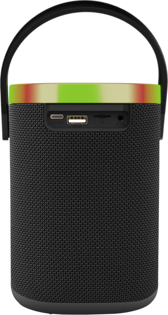 Портативна колонка Gembird BT LED 5W RGB Black (SPK-BT-LED-06) - зображення 5