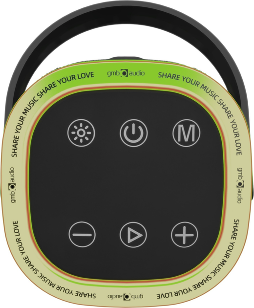 Портативна колонка Gembird BT LED 5W RGB Black (SPK-BT-LED-06) - зображення 6