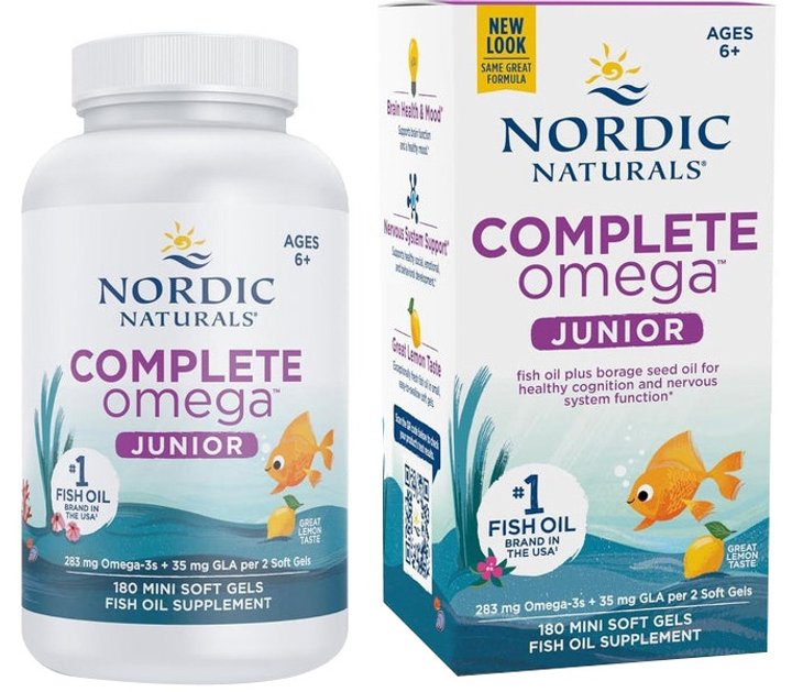 Дієтична добавка Nordic Naturals Complete Omega Junior Лимонна 180 капсул (768990891106) - зображення 5