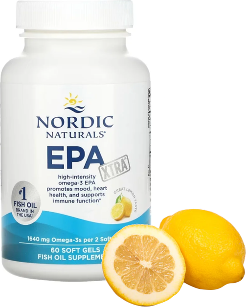 Дієтична добавка Nordic Naturals EPA Xtra Лимонна 60 капсул (768990891182) - зображення 3
