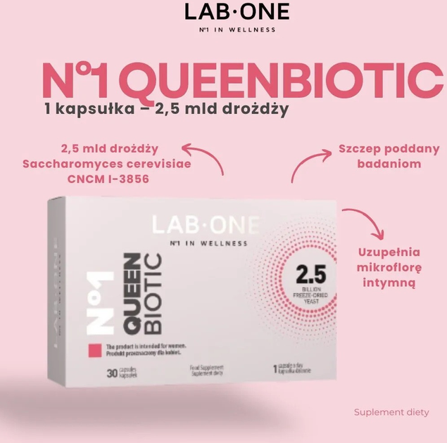 Пробіотик Lab One N°1 Queen Biotic 30 капсул (5906630600687) - зображення 2