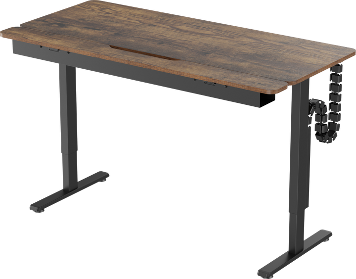 Стол с электрорегулировкой высоты OfficePro 1500 x 720 мм Dark Wood/Black (ODE1575DW) - Фото 3 Стол с электрорегулировкой высоты OfficePro 1500 x 720 мм Dark Wood/Black (ODE1575DW) - изображение 3
