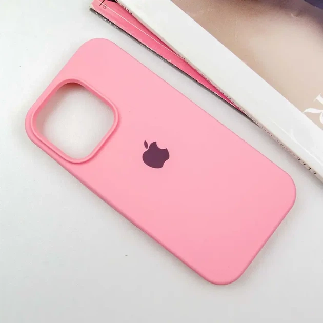 Чохол силіконовий Full Silicone Case for iPhone 13 Pro Max Pink (з закритим низом) - изображение 2