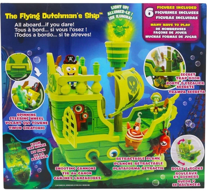 Zestaw do zabawy SpongeBob SpongeBob w filmie: W poszukiwaniu Kwadratowych Spodni Latający Holender FR73110 (021664731109) - obraz 5