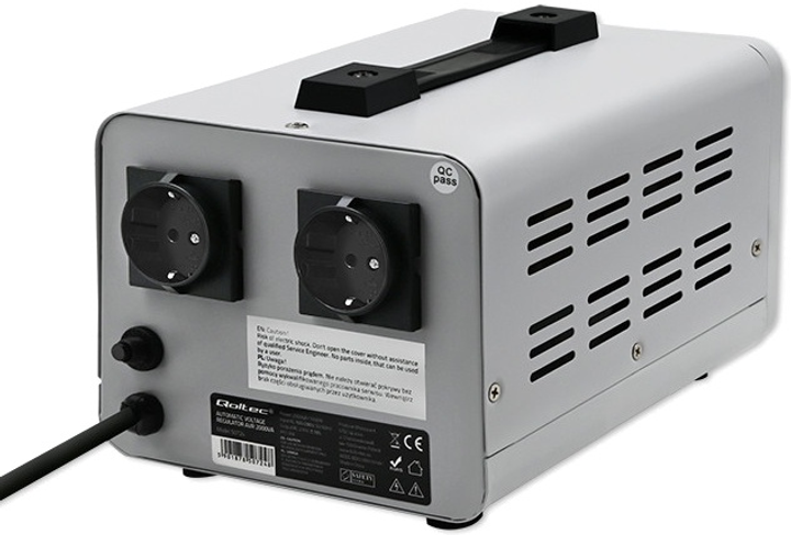 Stabilizator napięcia Qoltec Automat AVR 2000VA (5901878507248) (955555907323883) - Outlet - obraz 2