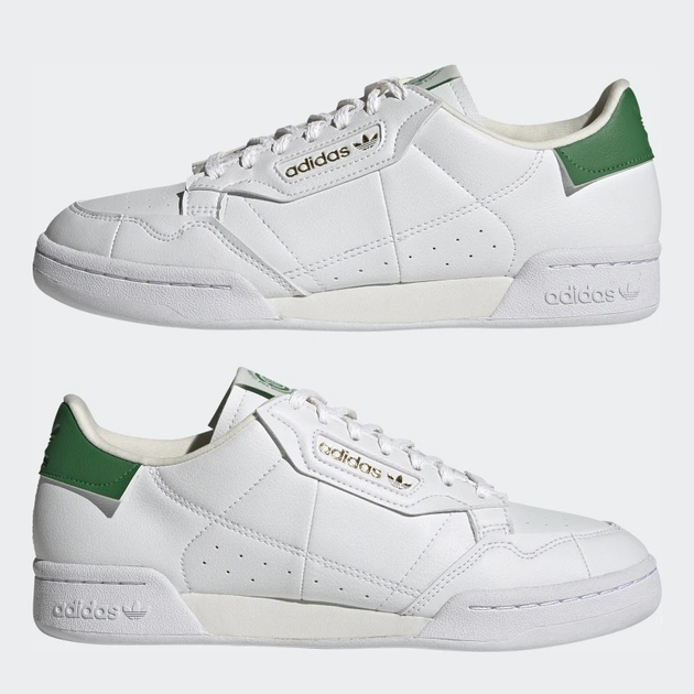 Жіночі кеди низькі adidas Originals Continental 80 FY5468 39.5 (6UK) 24.5 см Білий/Зелений (4064036363559) (955555901354140) - Уцінка - зображення 5