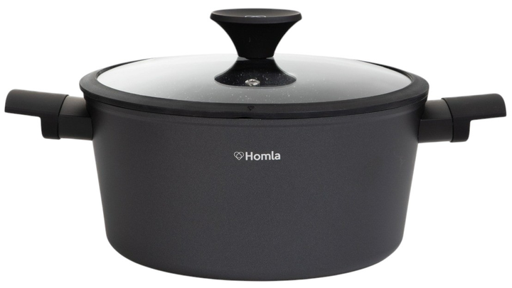 Набір каструль Homla Tristan Чорні 3 шт (5904183892337) (955555912032644) - Уцінка - зображення 2