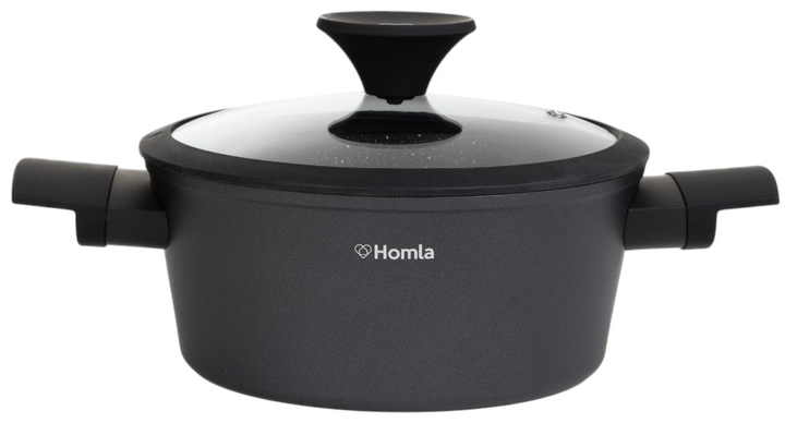 Набір каструль Homla Tristan Чорні 3 шт (5904183892337) (955555912032644) - Уцінка - зображення 3