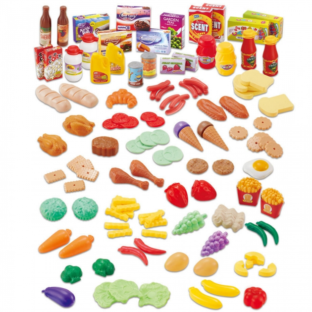 Набір для кухні Woopie Delicious Play Set Магазин Овочі Фрукти 120 елементів (5906280653620) - зображення 2