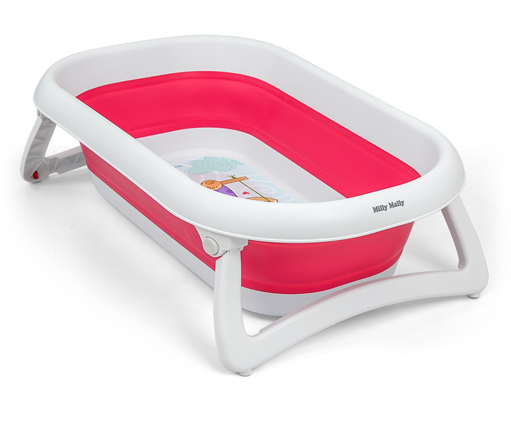 Ванночка складана Milly Mally Aqua рожева 3768 (5901761127720) - зображення 1