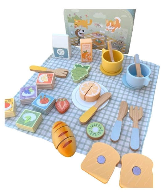 Набір для пікніка Tooky Toy Фрукти для нарізання Набір для сніданку (6976831553630) - зображення 2